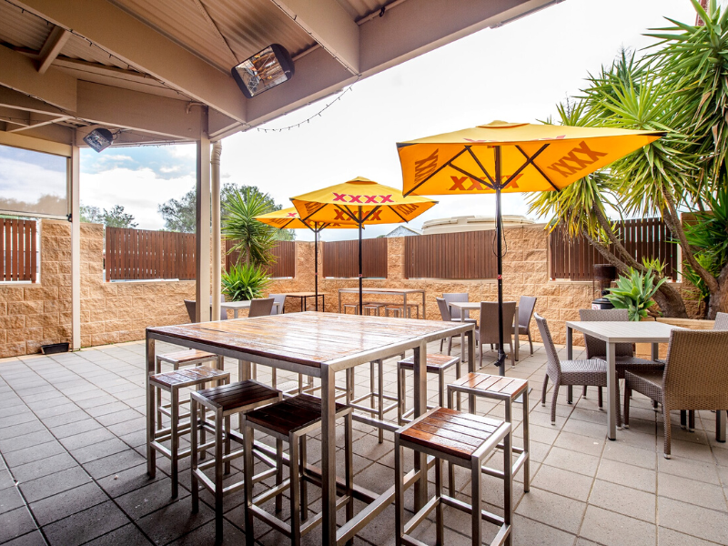 Heliosa outdoor heater for Royal Hotal Moonta in South Australia